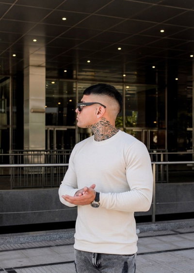 Sweater Wafle - Natural