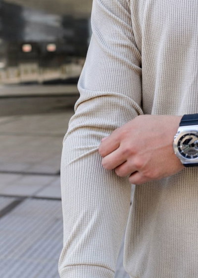 Sweater Wafle - Beige