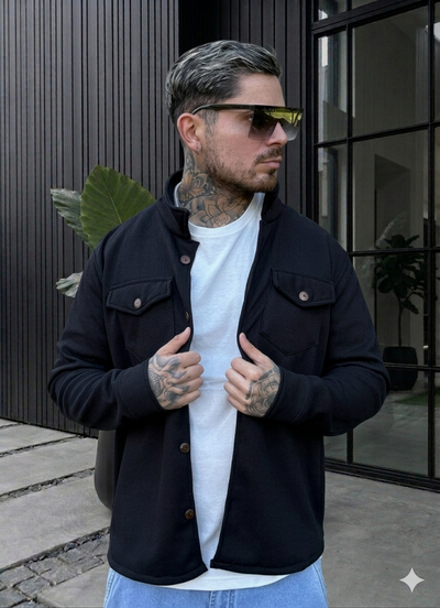 Camisaco Waffly - Negro