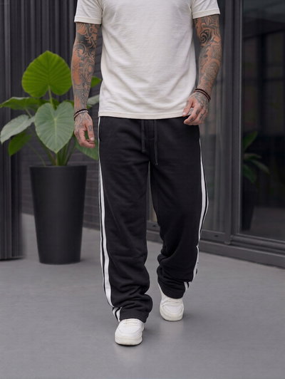 Jogging Baggy Line - Negro