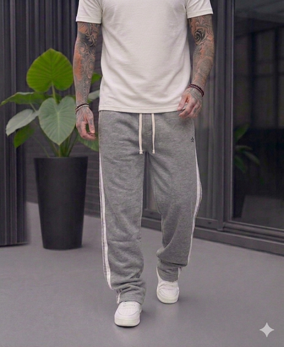 Jogging Baggy Line - Gris Rata
