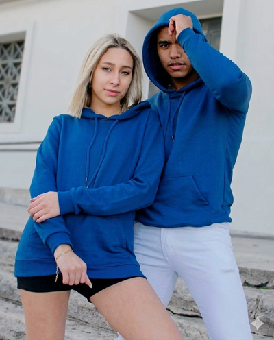 Buzo Brighton Lux Frizado - Azul Francia