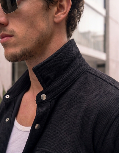 Camisaco de Panal - Negro