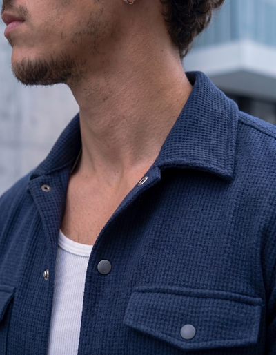Camisaco de Panal - Azul