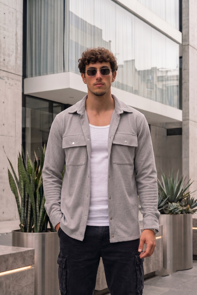 Camisaco de Panal - Gris