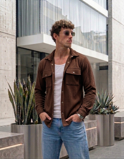 Camisaco de Panal - Marrón 