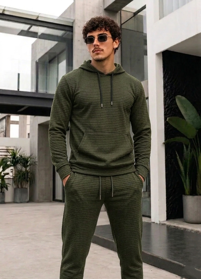 Buzo Brighton Lux Frisado - Verde Militar