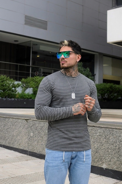 Sweater - Lined Gris Topo