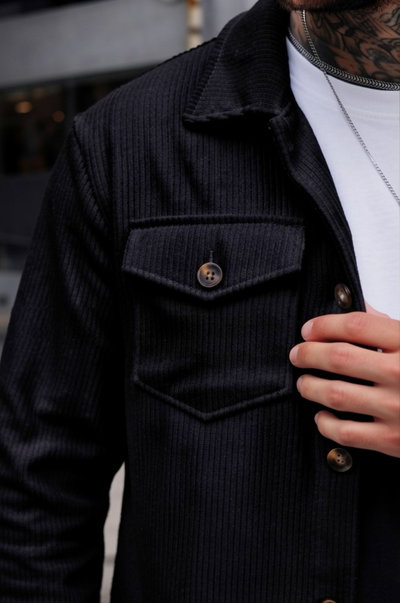 Camisaco Waffly - Negro