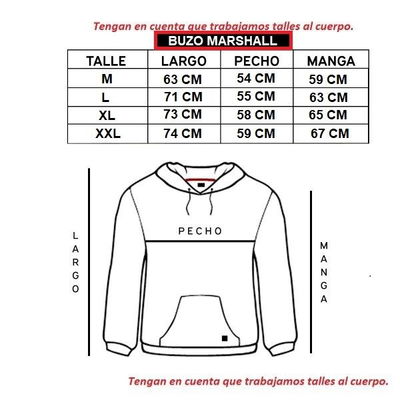 Buzo Marshall - Negro 