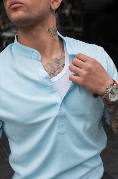 Camisola Shanghai - Celeste