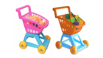 Carrito con frutas y verduras 