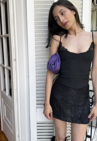 Mini skirt black