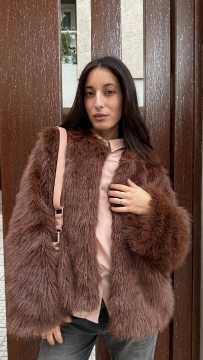 Chaqueta Abrazo chocolate