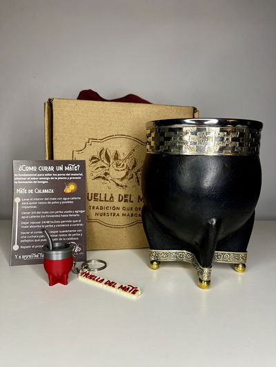 MATE IMPERIAL PREMIUM CON BASE COMPLETA Y BOLAS DE BRONCE
