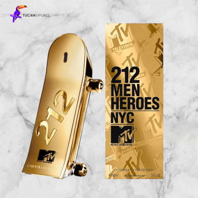 Perfume Carolina Herrera 212 Men Heroes NYC Mtv  - Masculino - 90ML