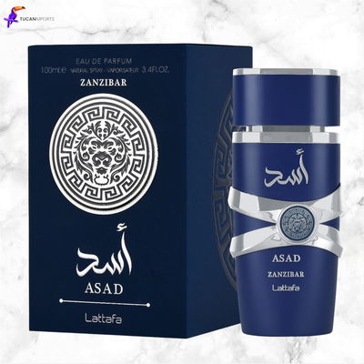 Perfume Lattafa Asad Zanzibar masculino importado-100ml