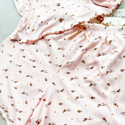 ULTIMO!Pijama Morley con botón - Abejas