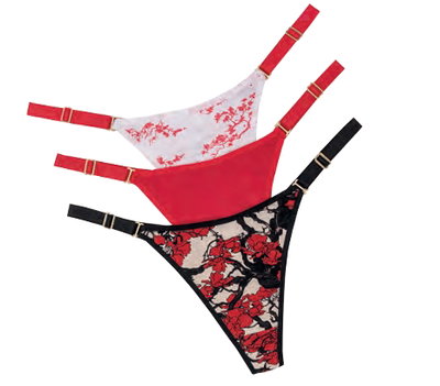Tanga cavada Alg & Lycra Japan Frashe 5009 - Pack x 3