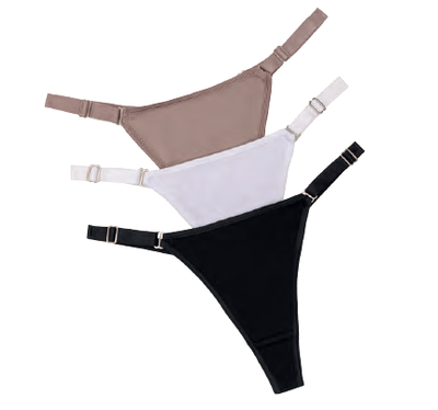 Tanga alg y lycra bretel ancho Frashe 5019 - Pack x 3