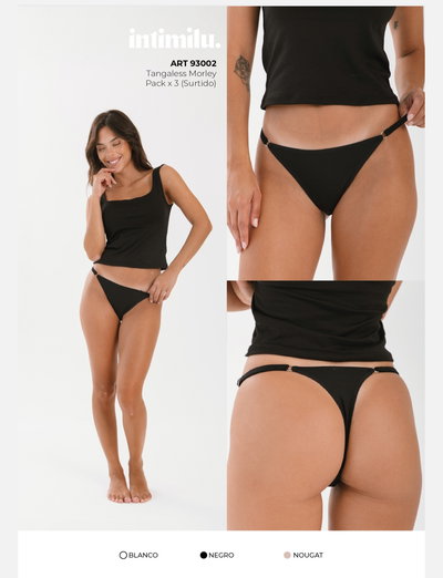 Tanga less lisa morley Intimuli 93002 - Pack x 3