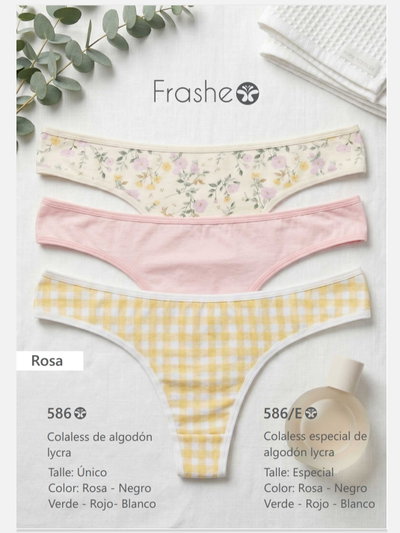 Colaless Especial Alg & lycra Atenea Frashe A586E - Pack x 3