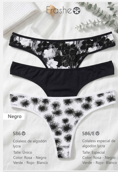 Colaless Alg & lycra Atenea Frashe A586 - Pack x 3