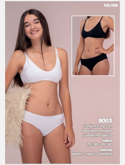 Conjunto Teens top + vedetina Frashe FKD9003