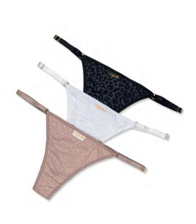 Tangaless animal con relieve Frashe 626 - Pack x 3