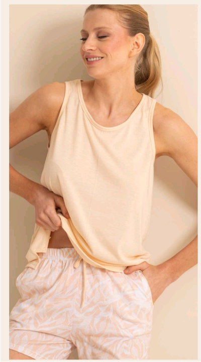 Pijama musculosa y short Frashe 0010