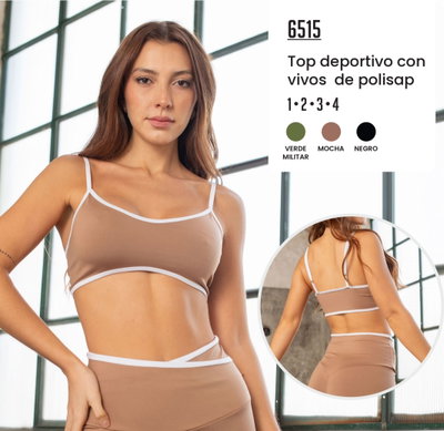 TOP DEPORTIVO CON VIVOS DE POLISAP SHEDYL 6515