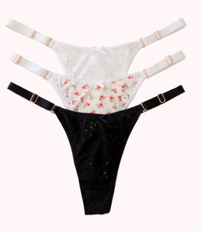 Tanga Cav. Microf. Broderie Artemisa - Frashe AR666 - Pack x 3
