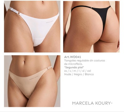 Tangaless regulable segunda piel Marcela Koury DW041