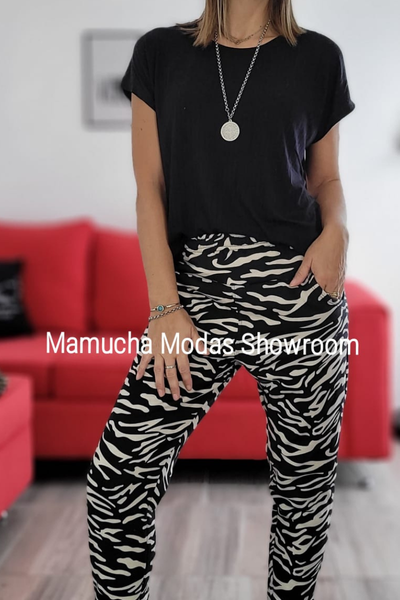 Babucha estampadas c/piel