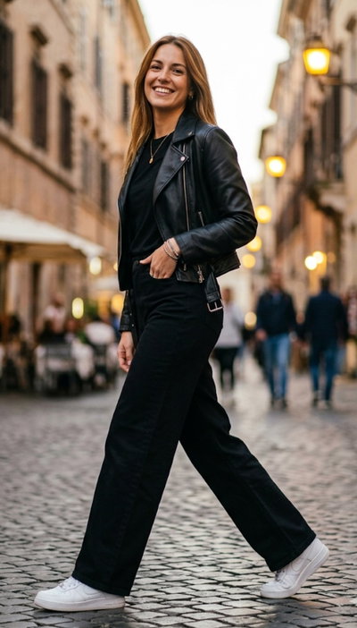 Jeans Wide leg elastizado 