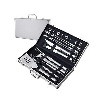 Kit asador set de parrilla 13 piezas acero inoxidable