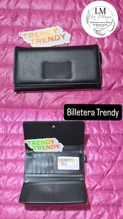 Billetera Trendy color negra