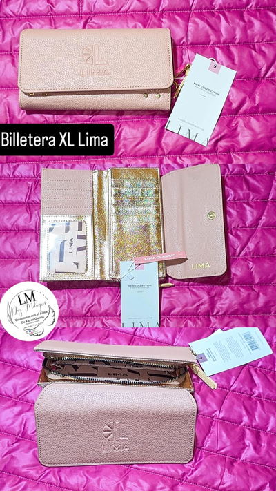 Billetera XL Lima color rosa