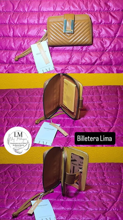Billetera Lima color camel