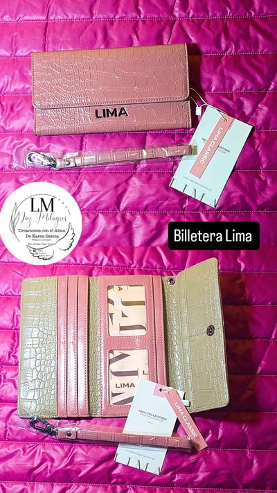 Billetera LIma color rosa viejo