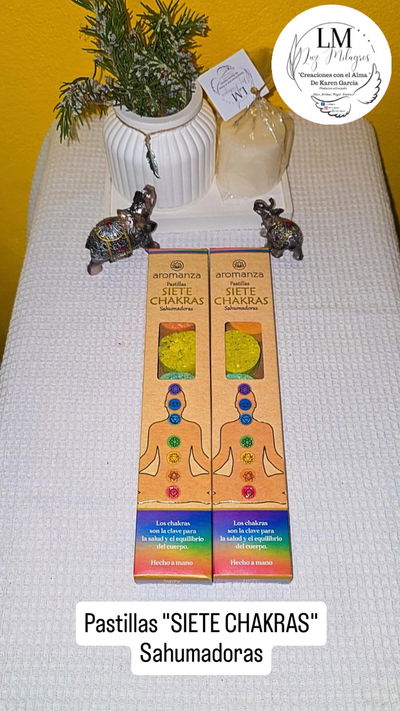 Pastillas defumadoras 7 chakras