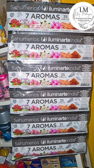 Sahumerios 7 aromas de Iluminarte