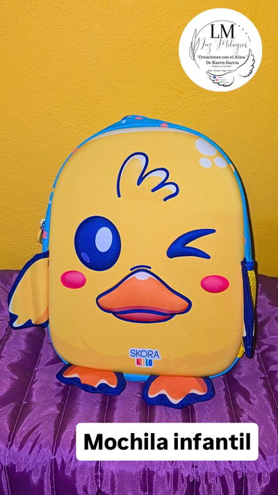 Mochila infantil patito