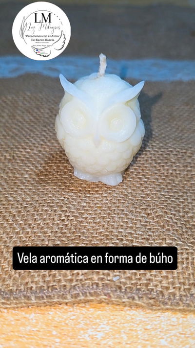 Vela en forma de búho