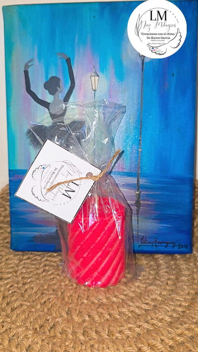 Vela aromática torneada