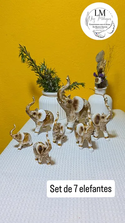 Set de 7 elefantes 