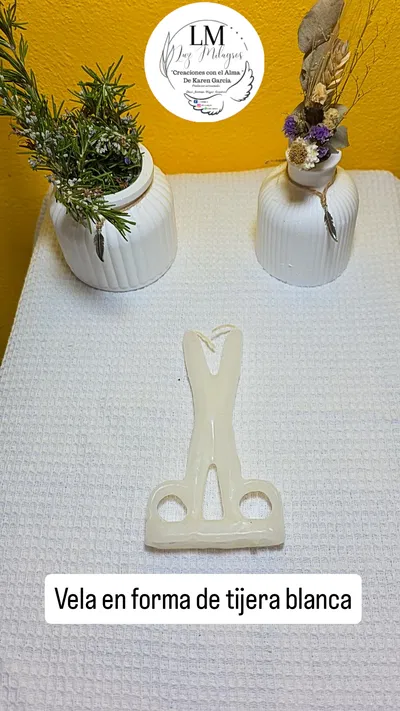 Velas en forma de tijera 