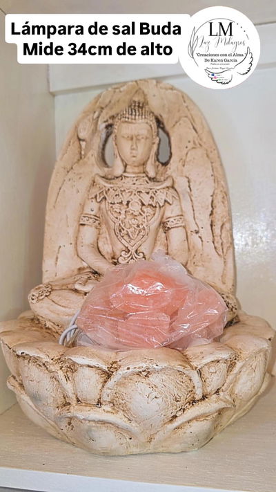 Lámpara de sal Buda 34cm de alto