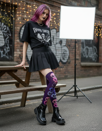 Medias Violet Requiem 