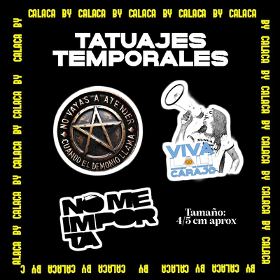Tatuajes temporales x 3 Lali NUEVOS